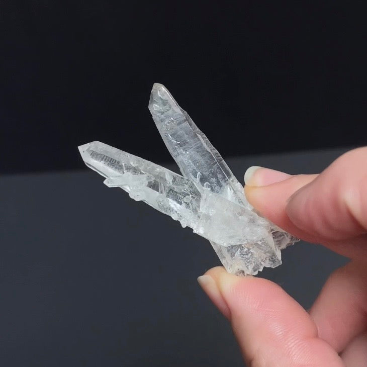 V Shaped Twin Quartz Crystal Cluster