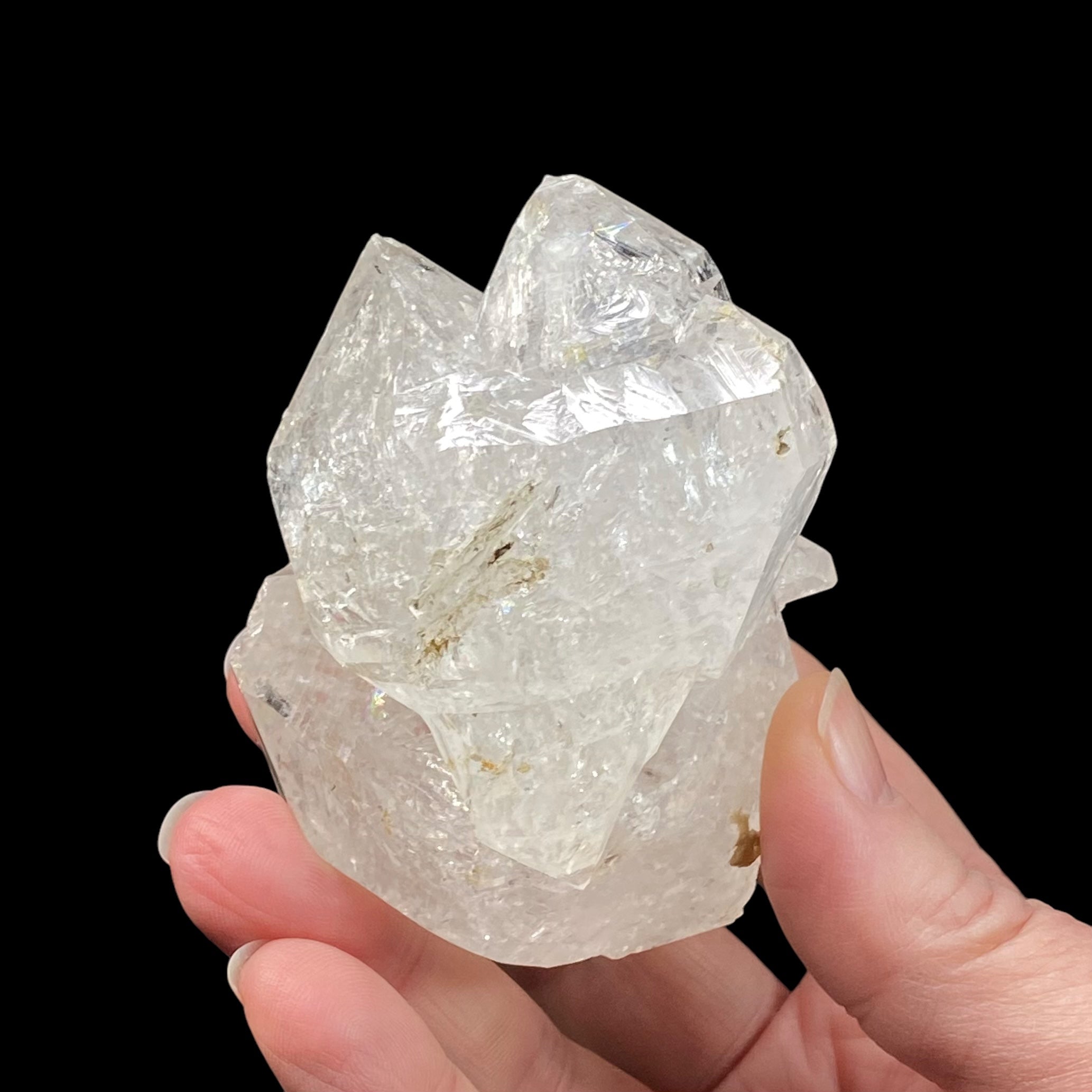 Double Terminated Clear Quartz Crystal Cluster