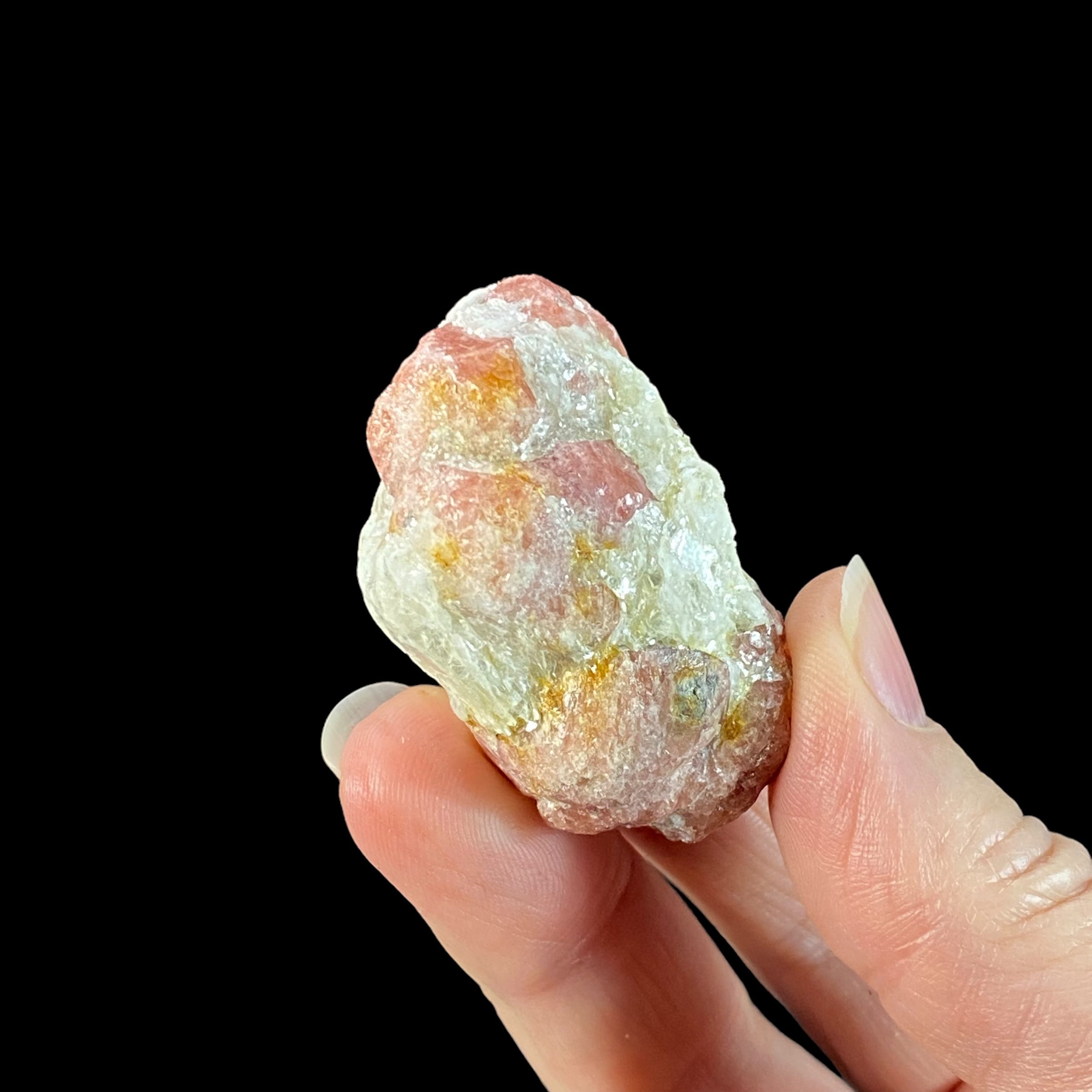 Pink Garnet Crystal Cluster on Mica Schist