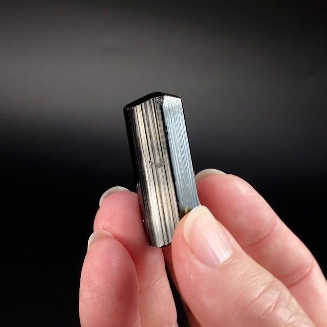 High Grade Black Tourmaline Schorl Crystal with Termination