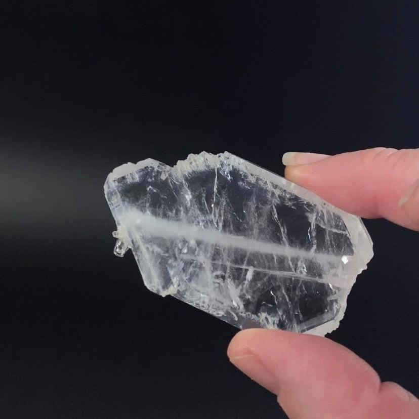 Tabular Faden Quartz Crystal