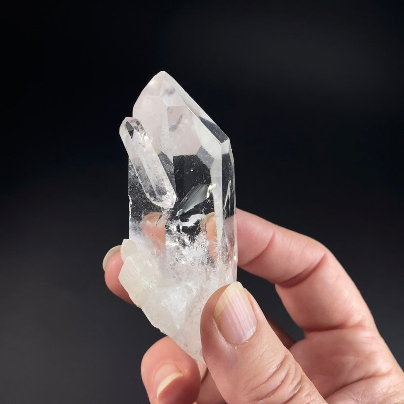 Water Clear Isis Quartz Crystal with Starbrary Markings, Minas Gerais, Brazil