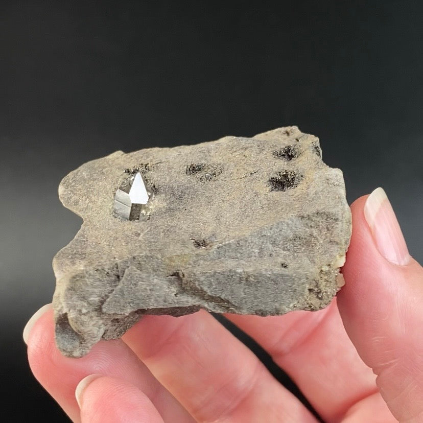 Four Herkimer Diamond Quartz Crystals in Matrix from Herkimer County, NY