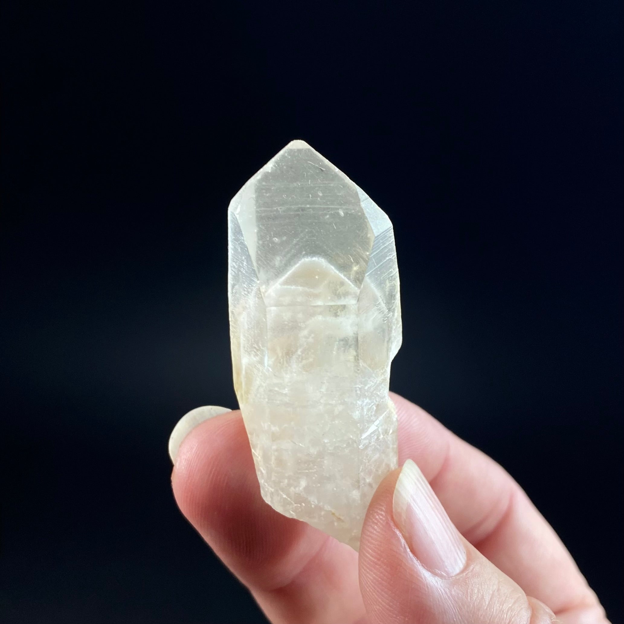 Channeling Quartz Crystal with Phantom Inside, Corinto, Minas Gerais, Brazil