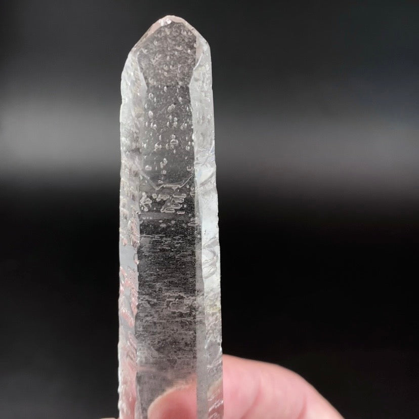 Water Clear Quartz Crystal with Starbrary Markings, Minas Gerais, Brazil