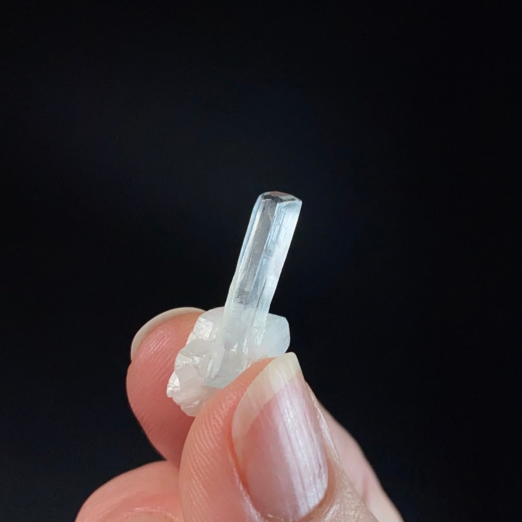 Terminated Aquamarine Crystal with Feldspar Shigar Valley, Pakistan