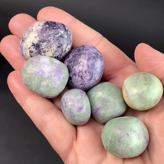 New Bolivianite Fluorite & Fuchsite Tumbled Stone