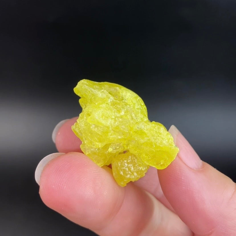 Natural Skeletal Sulfur Crystal, El Desierto Mine, Bolivia