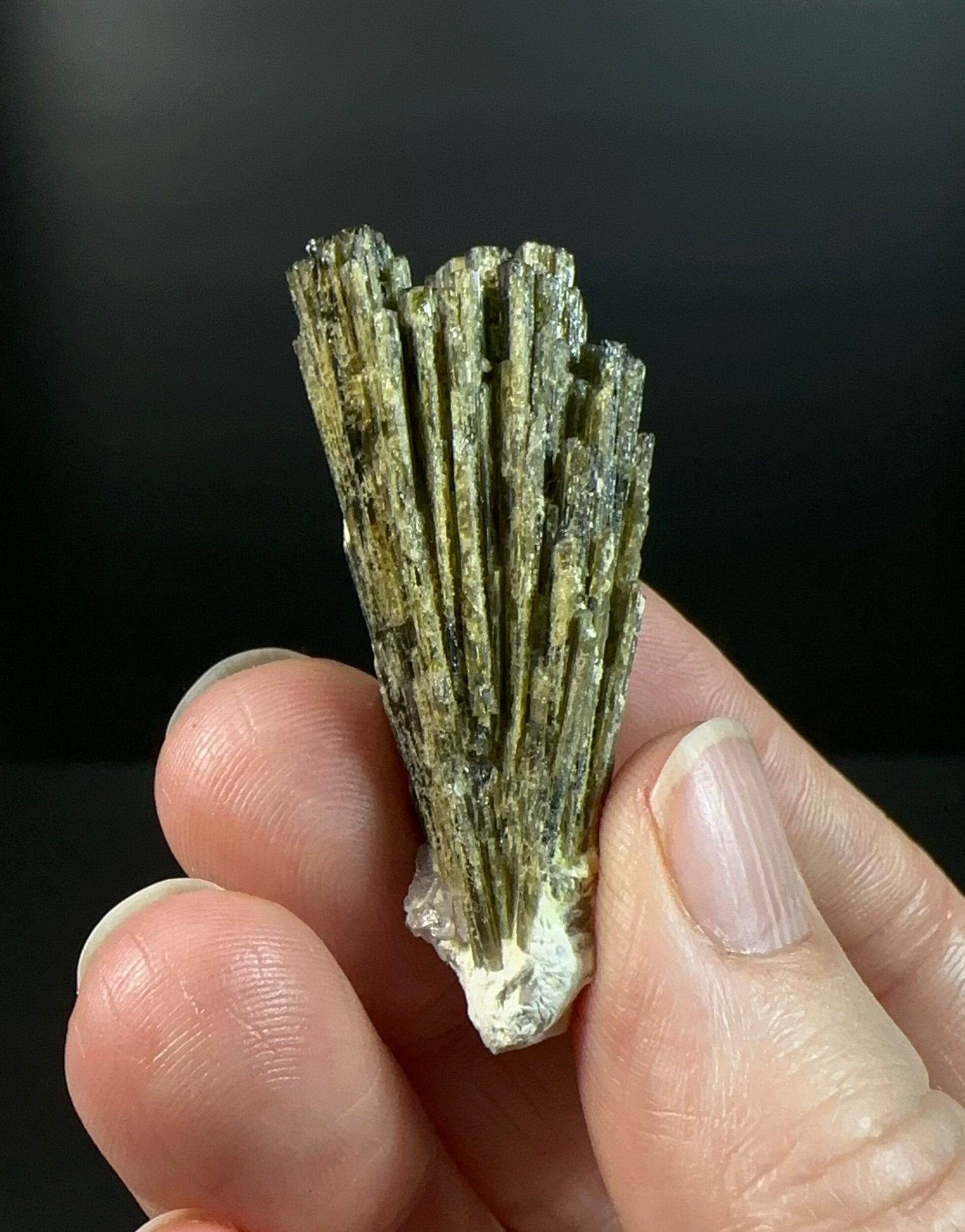 Epidote Fan Crystal Cluster