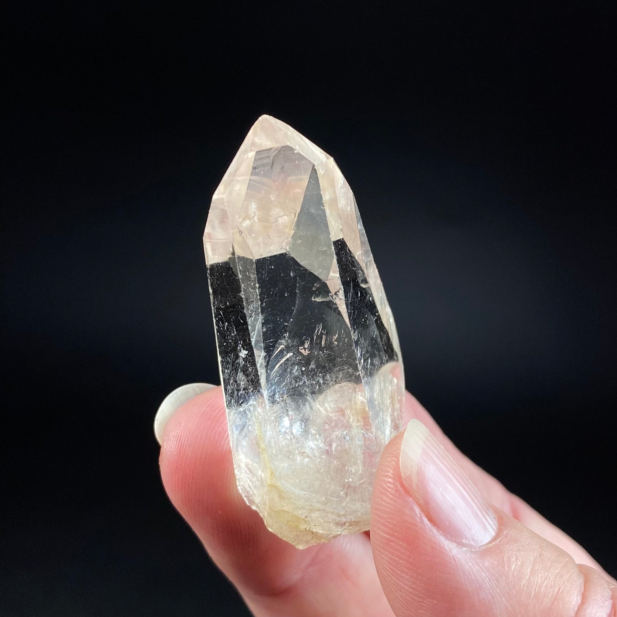 Water Clear Quartz Crystal with Reverse Time Link, Minas Gerais, Brazil