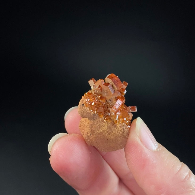 Gemmy Vanadinite Thumbnail Size Cluster