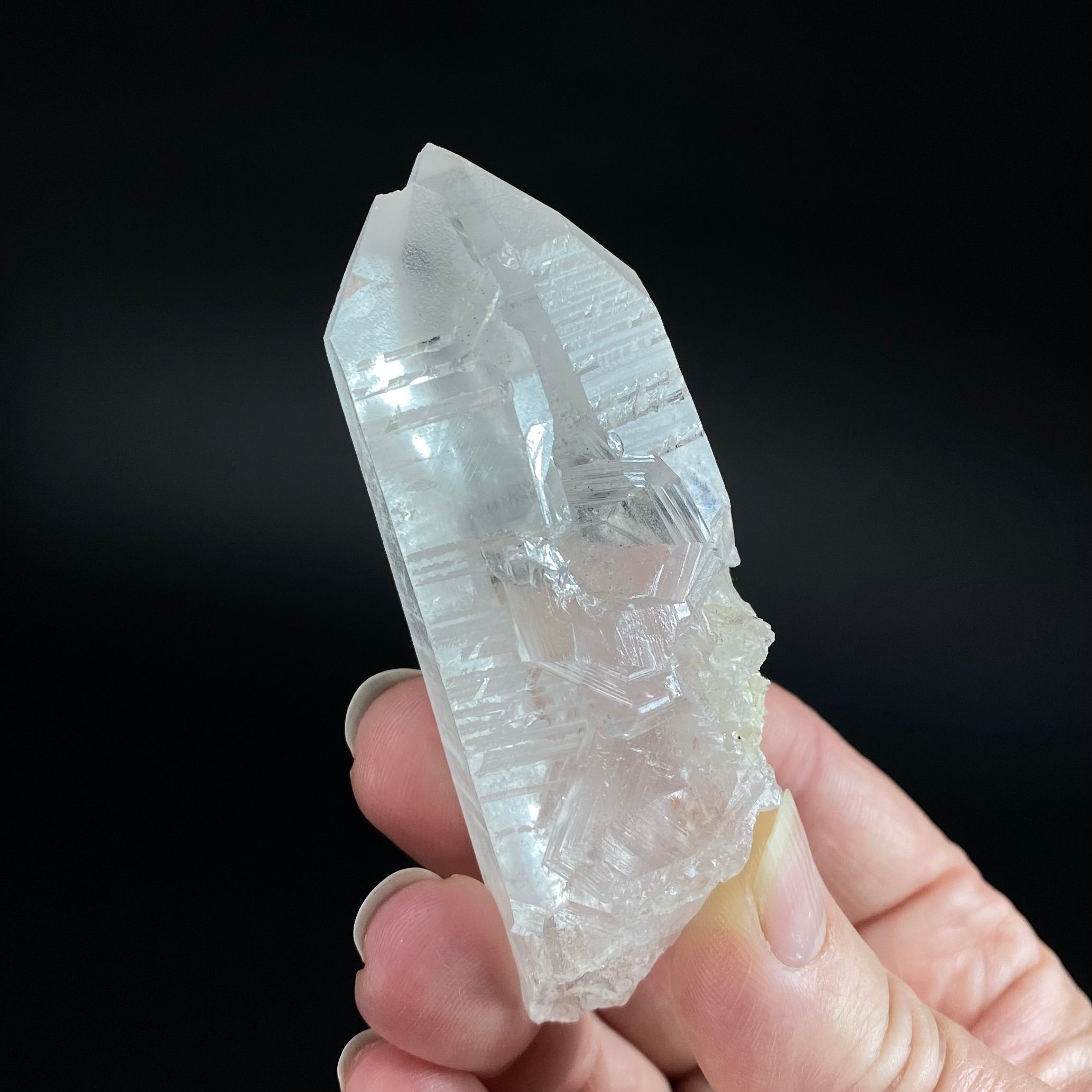 Unique Twin Quartz Crystal with Multiple Record Keepers