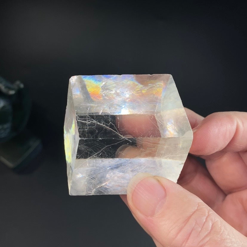 Rainbow Iceland Spar Optical Calcite Specimen from Brazil