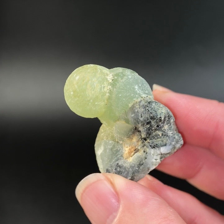 Botryoidal Prehnite Specimen with Epidote, Kayes Region, Mali