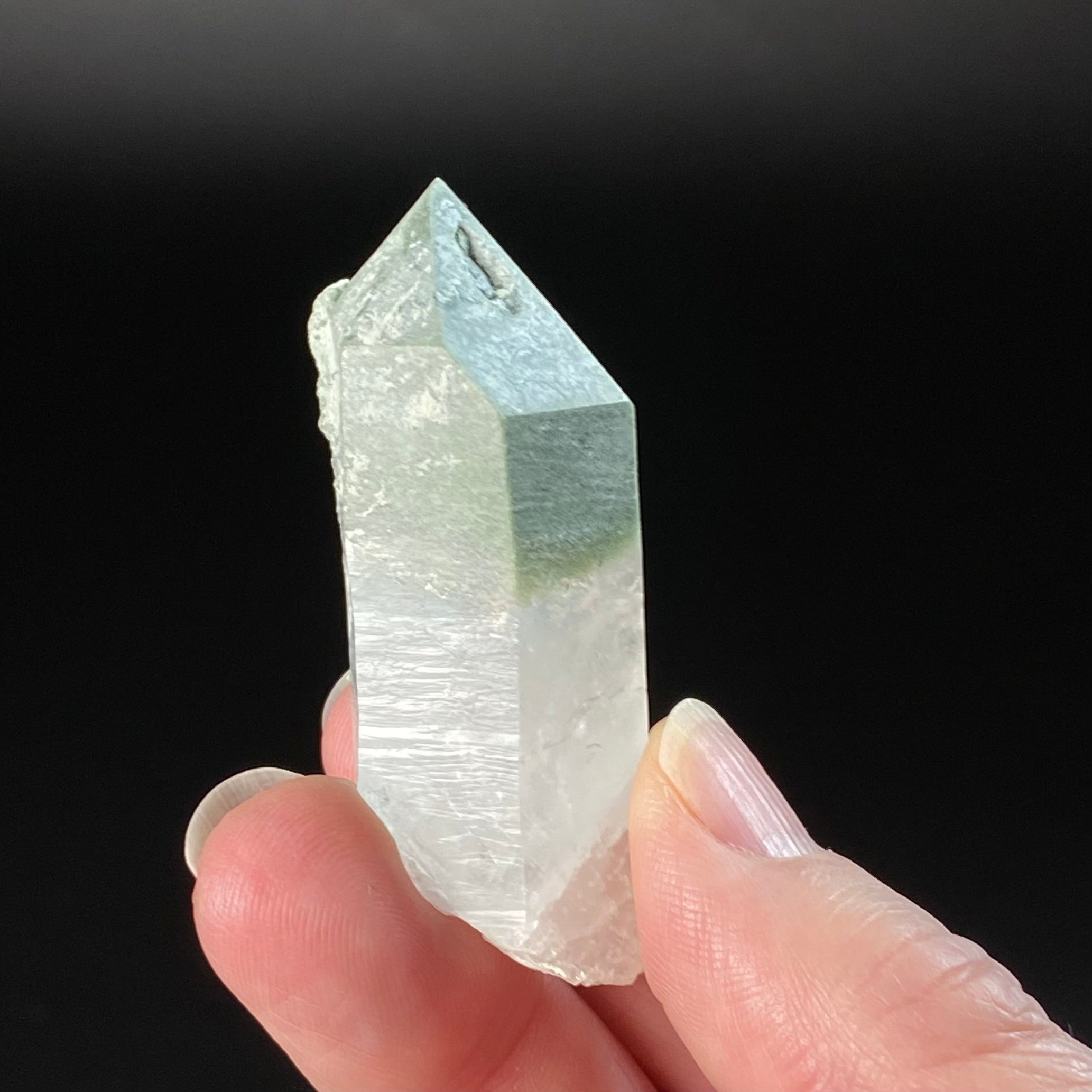 Clear Quartz Generator Crystal with Chlorite Inclusions