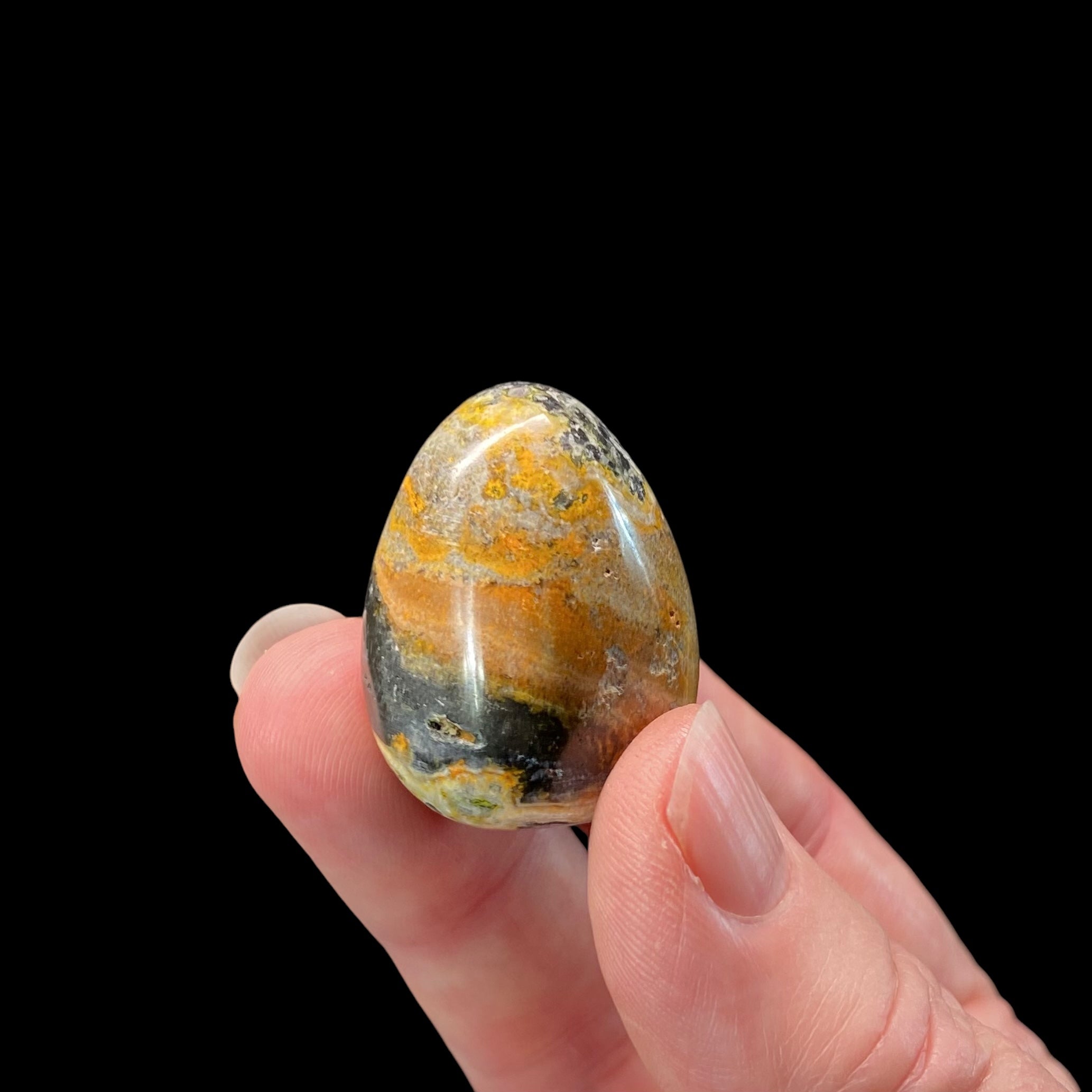 ONE (1) Bumblebee Jasper Tumble Stone