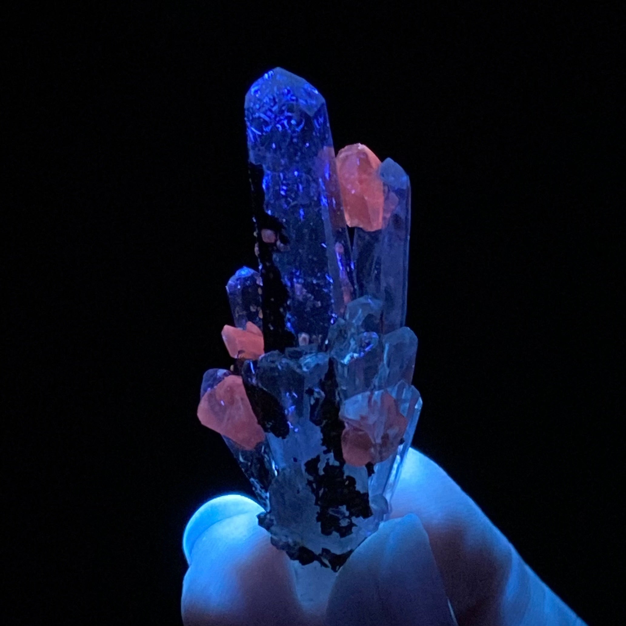 Quartz Cluster with Iridescent Rainbow Pyrite & Calcite, Trepca Mines, Kosovo