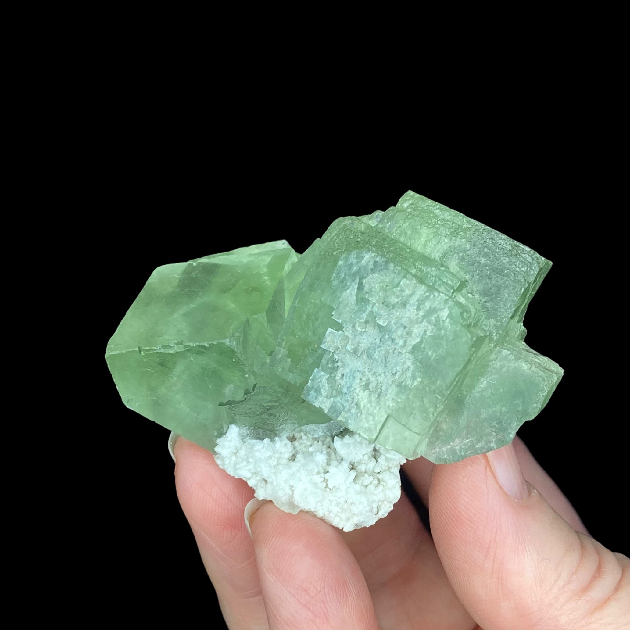 Green Cubic Fluorite Cluster Xianghualing Mine