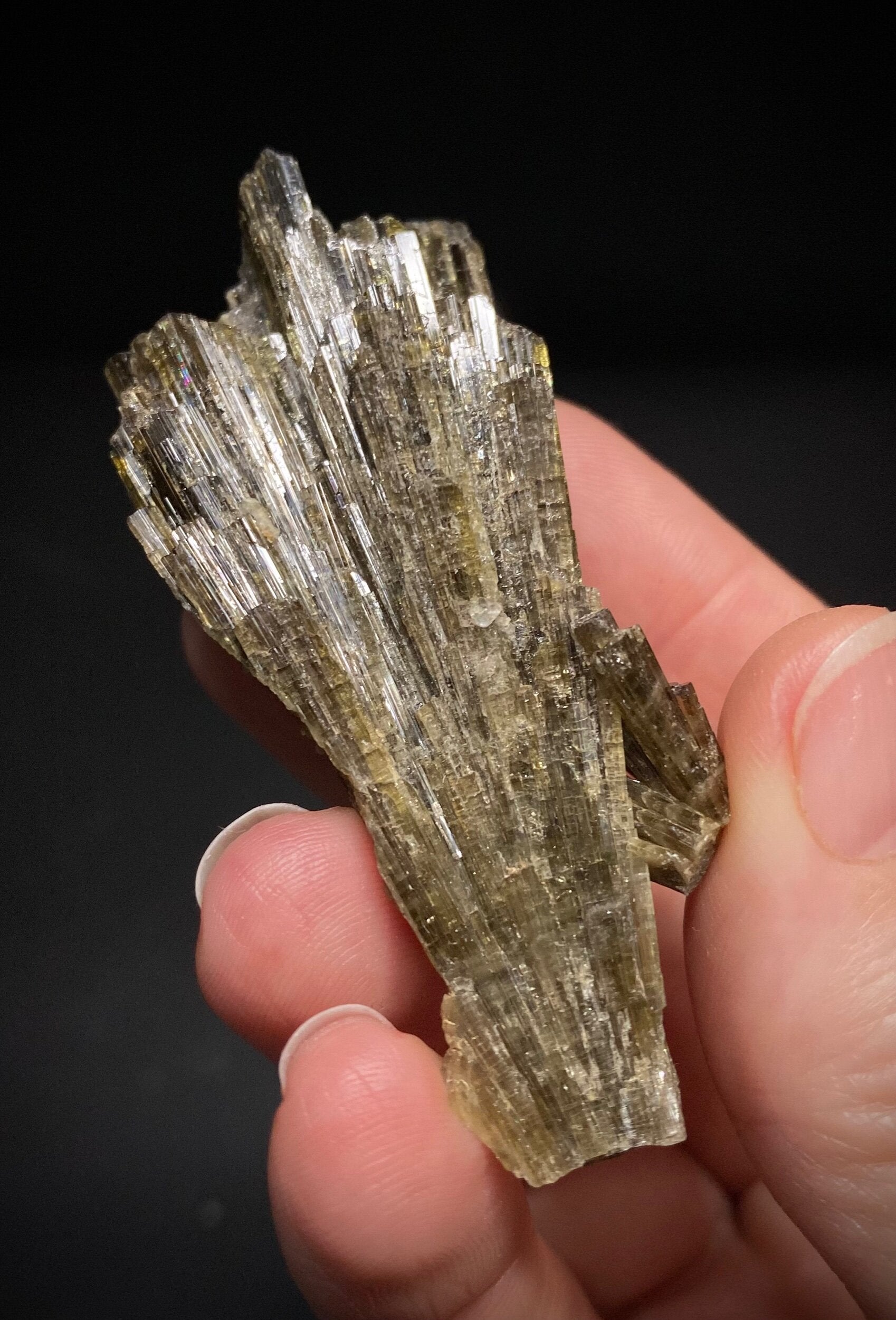 Epidote Fan Crystal Cluster