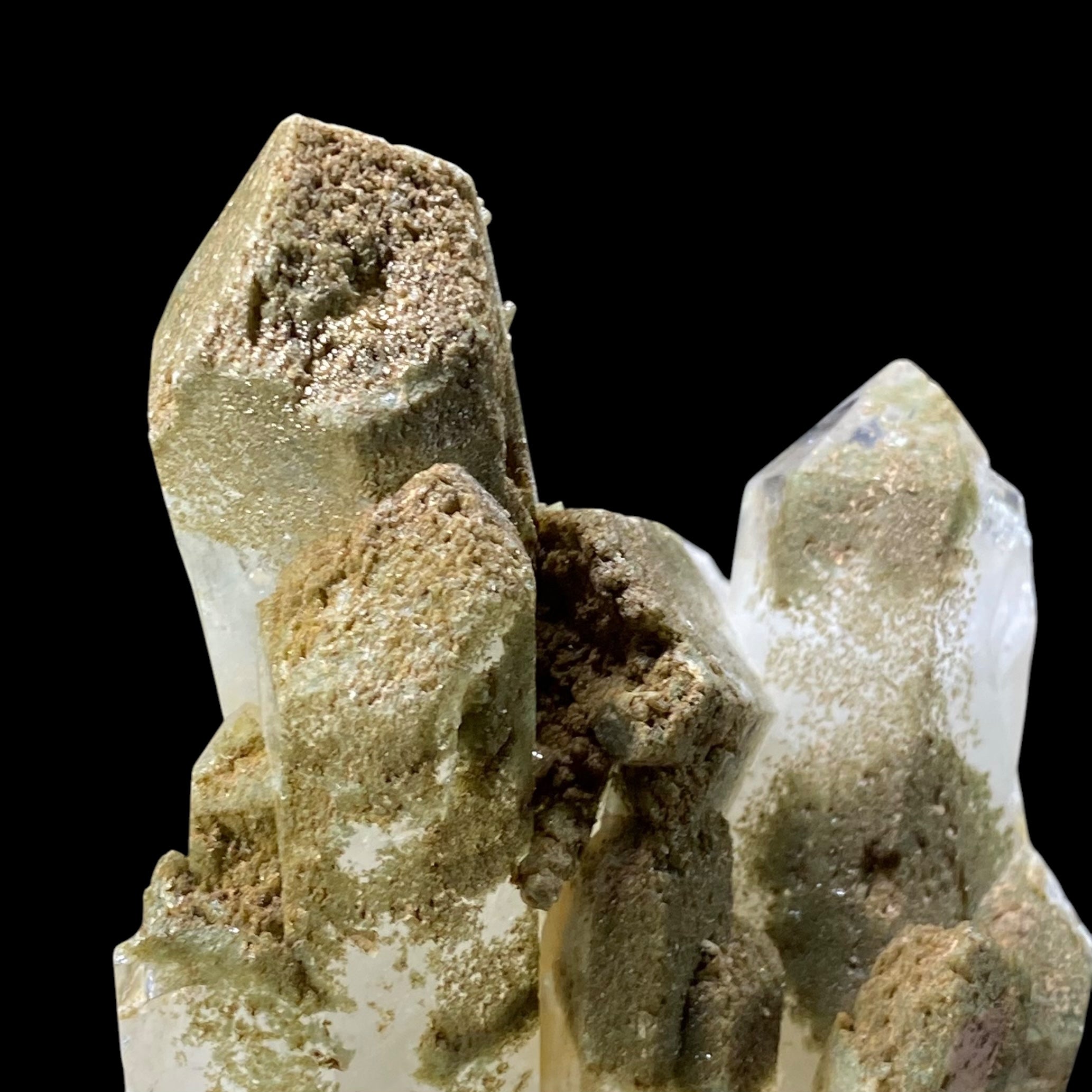 Chlorite Included Quartz Cluster - Garden Quartz