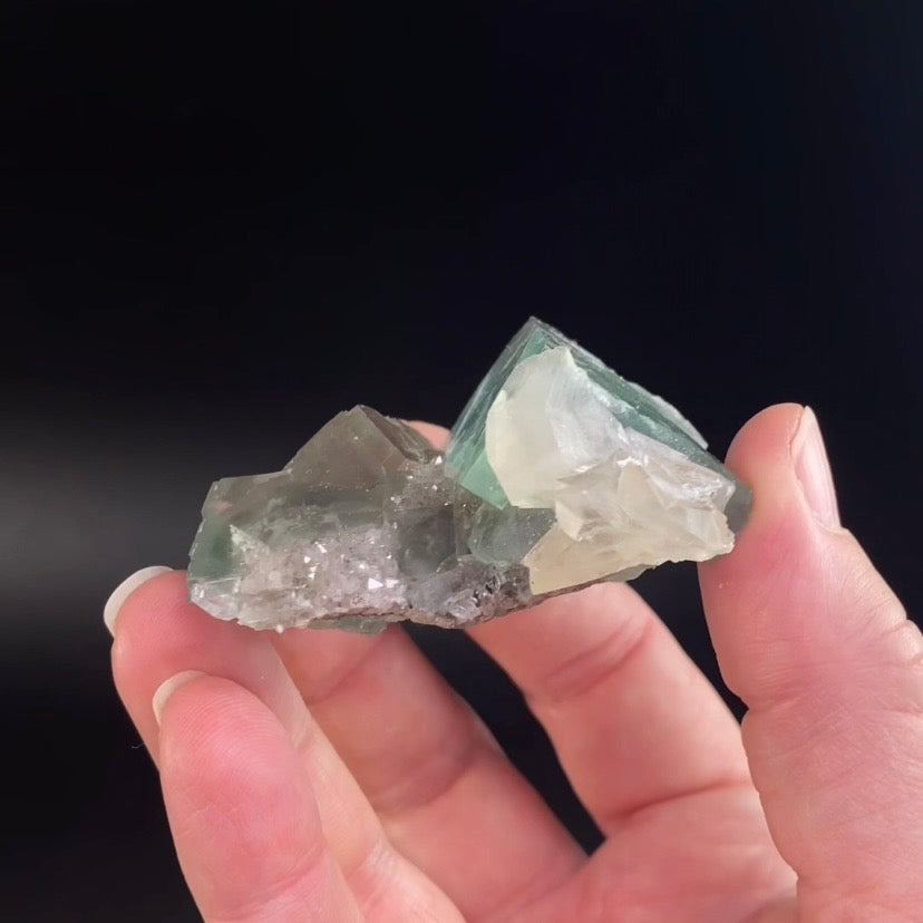 Teal Green & Blue Fluorite Cluster