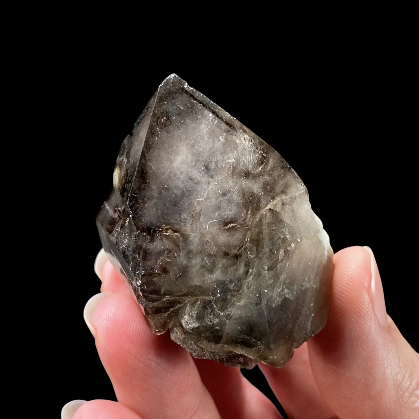 Dark Smoky Quartz Crystal from Minas Gerais, Brazil