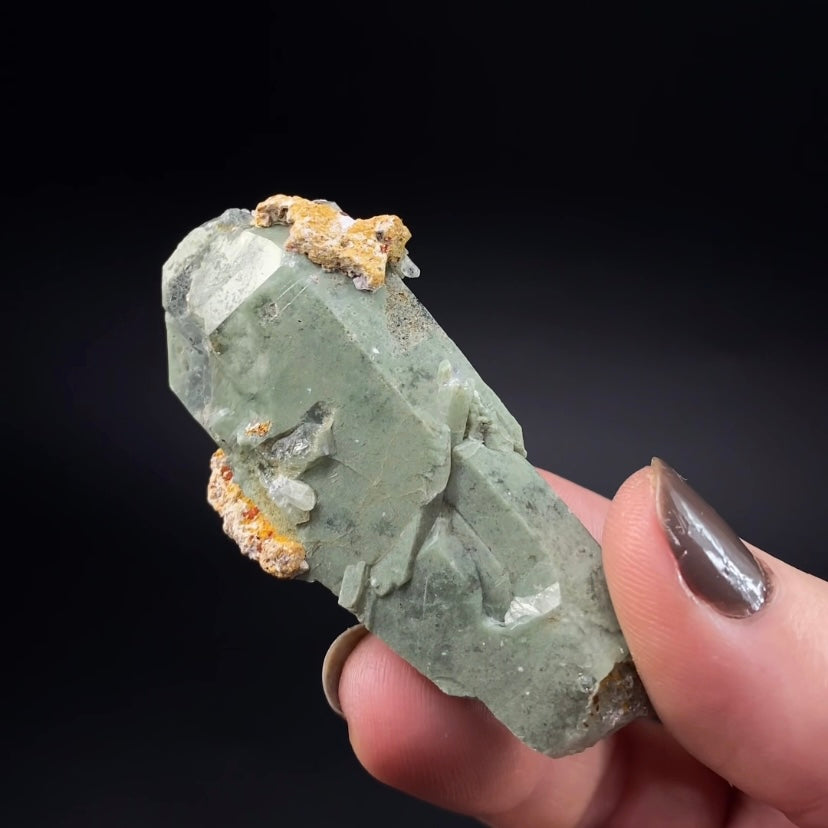 Lustrous Chlorite Included Quartz Cluster