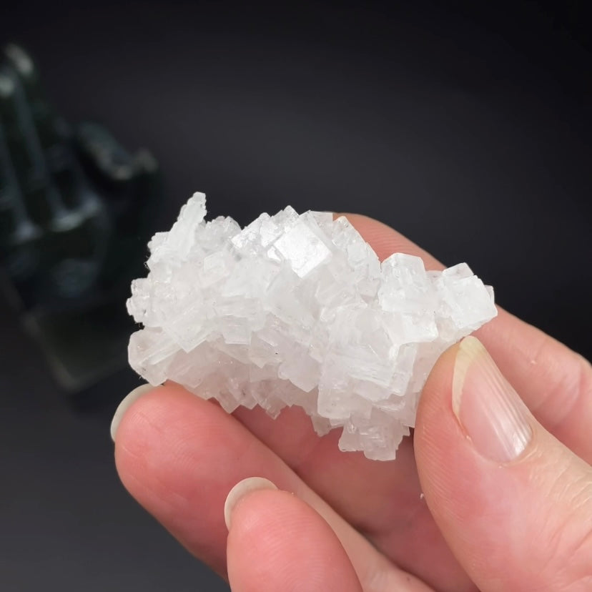 Light Pink Halite Crystal Specimen