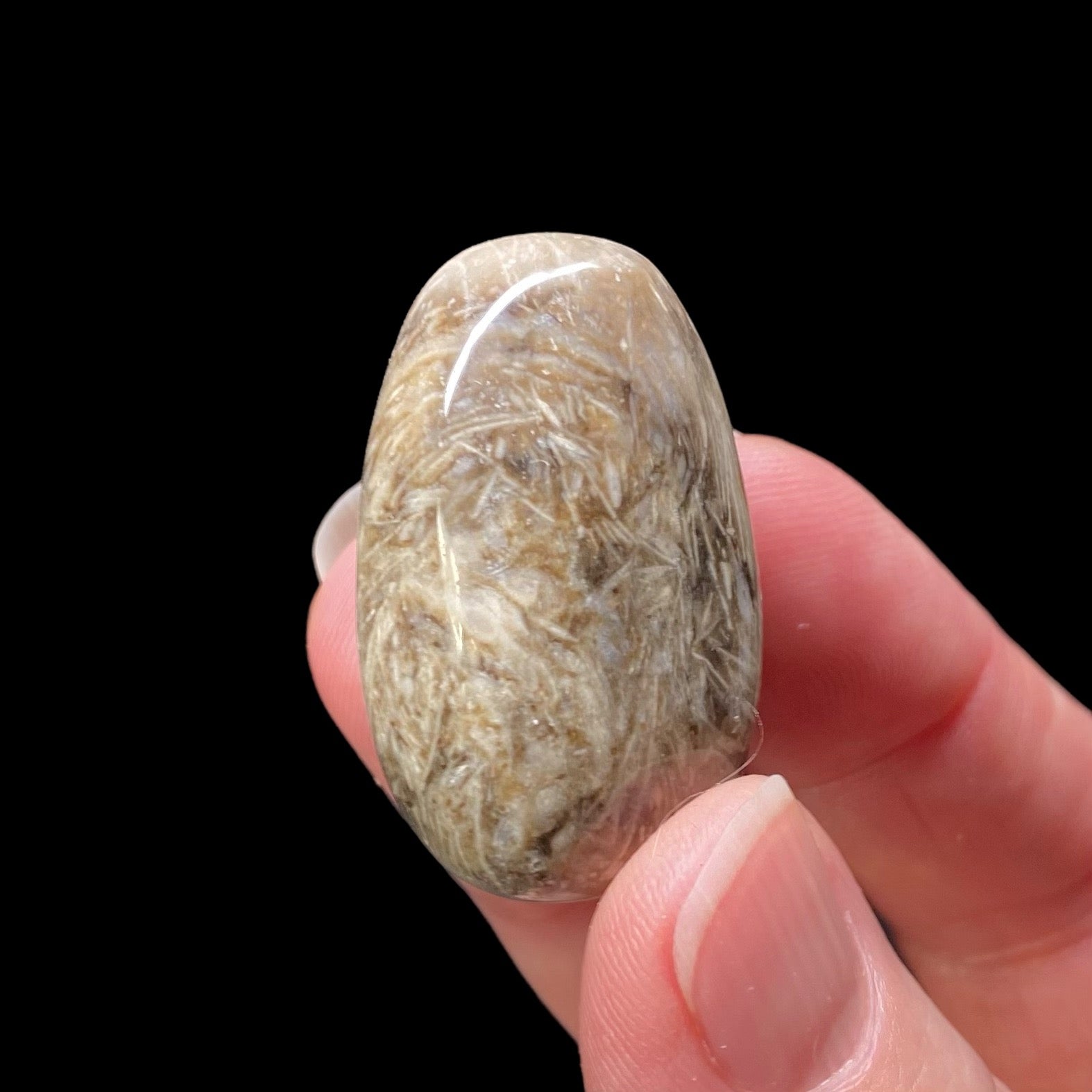 Feather Agate Polished Tumble Stone