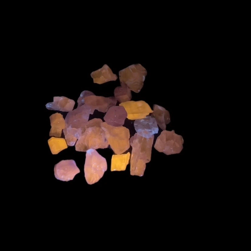 Purple Scapolite Crystal 10 Gram Lot for Jewelry Making, Crystal Grids etc - Fluorescent