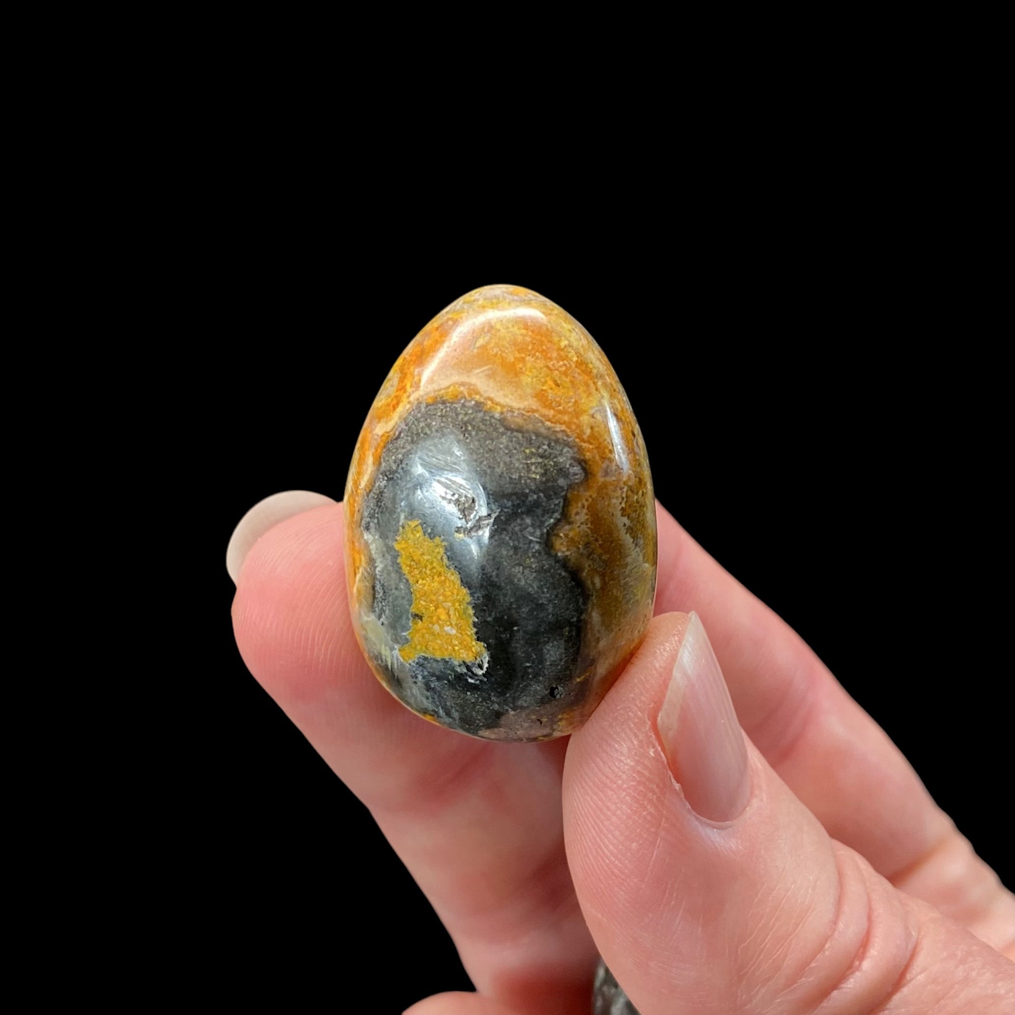 ONE (1) Bumblebee Jasper Tumble Stone