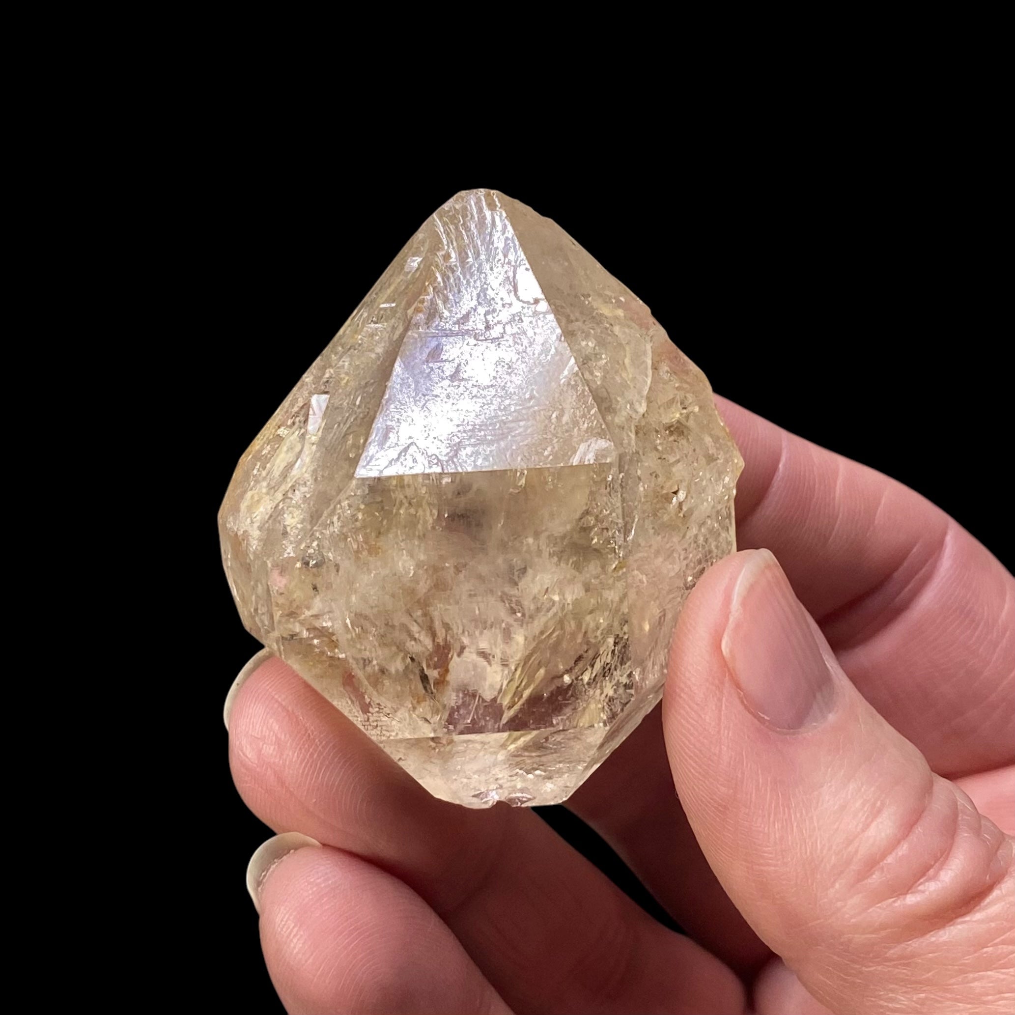 Double Terminated Fenster Quartz Crystal with Record Keepers