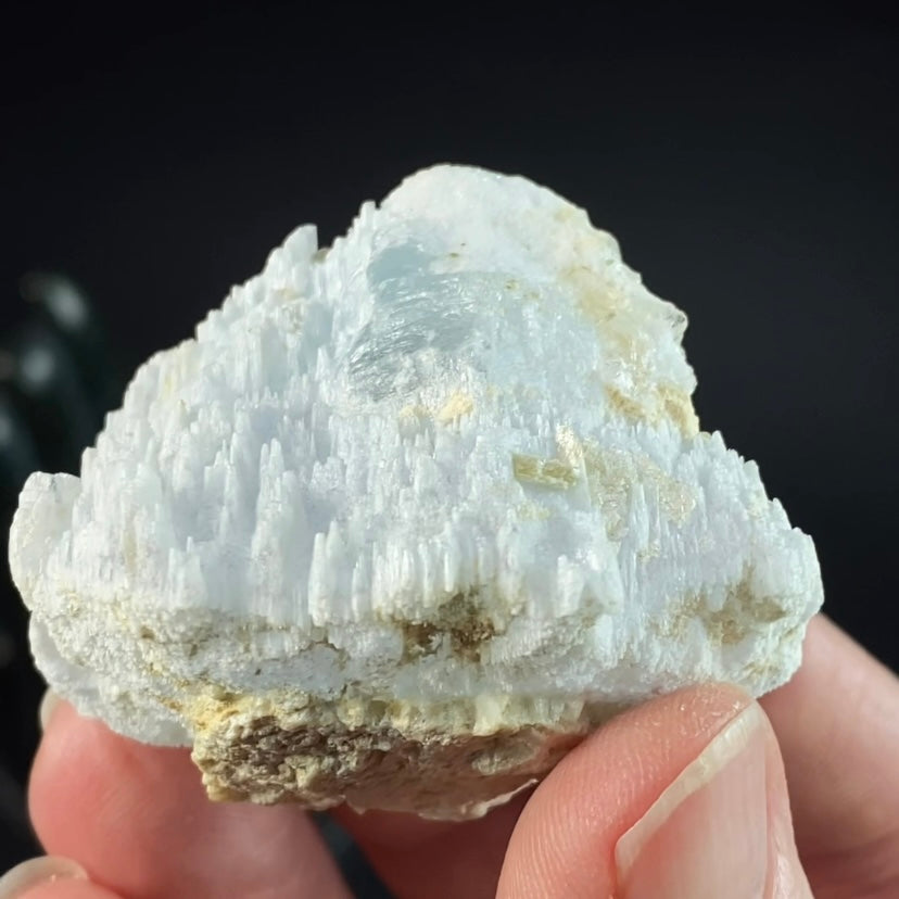 Unique Icy Blue Etched Aquamarine Specimen From Shigar Valley, Pakistan