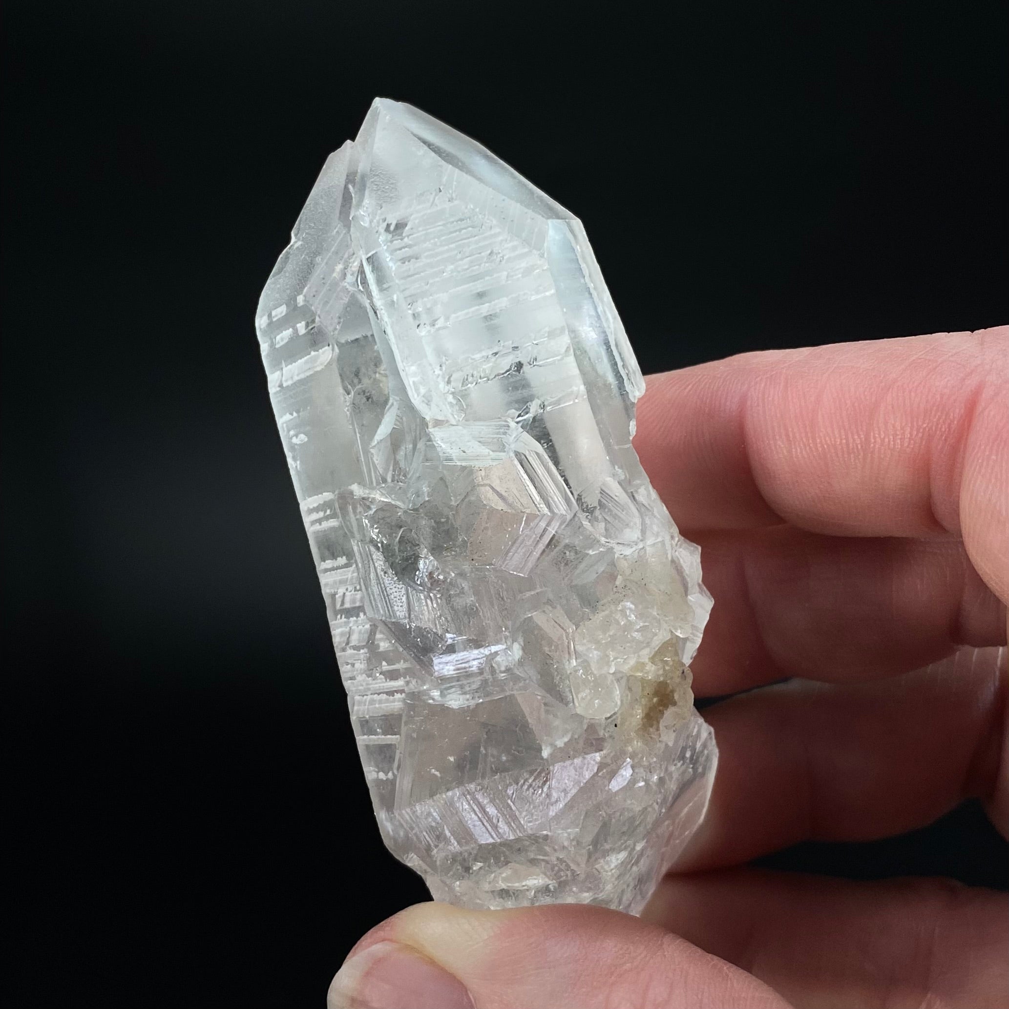 Unique Twin Quartz Crystal with Multiple Record Keepers
