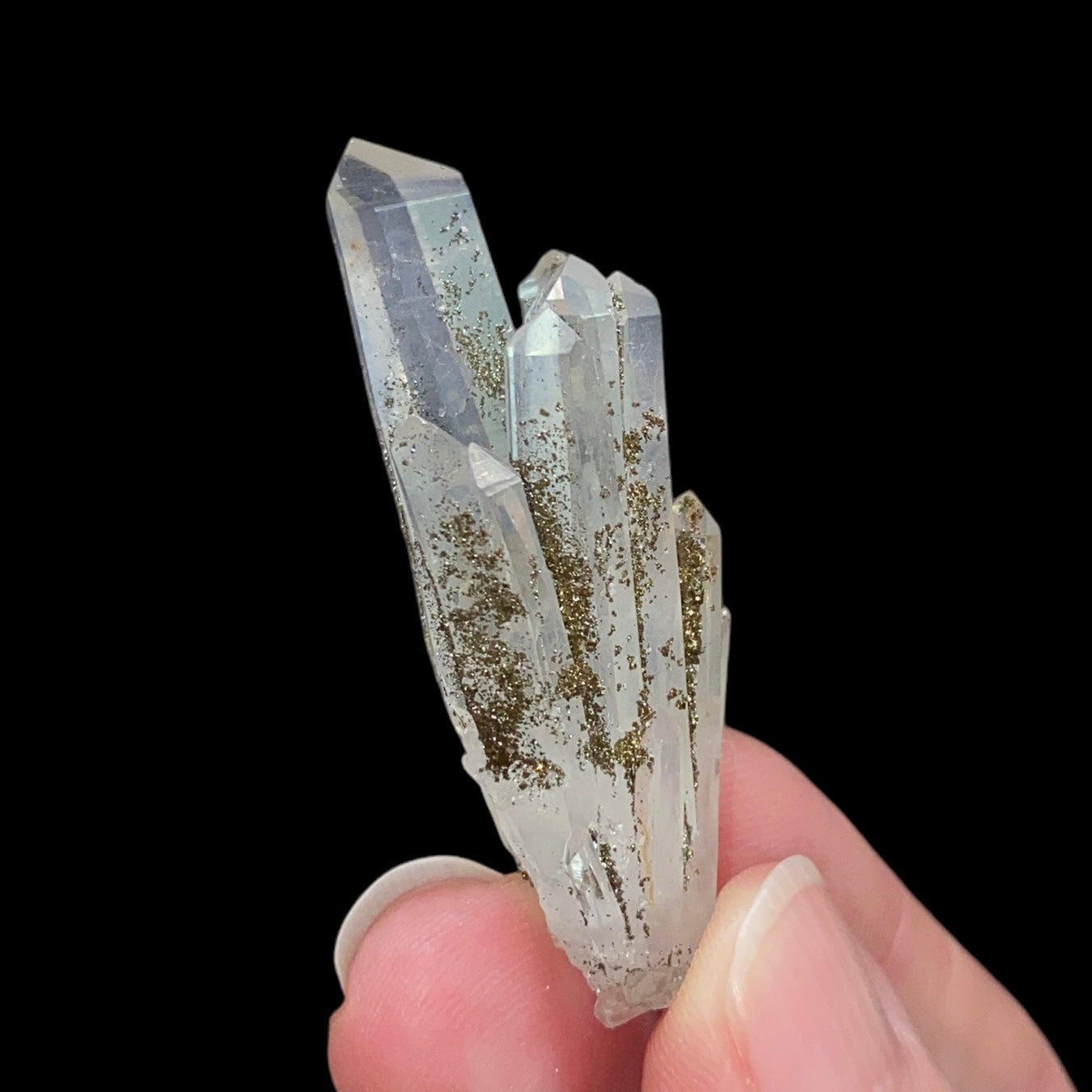 Quartz Cluster with Iridescent Pyrite, Trepca Mines, Kosovo