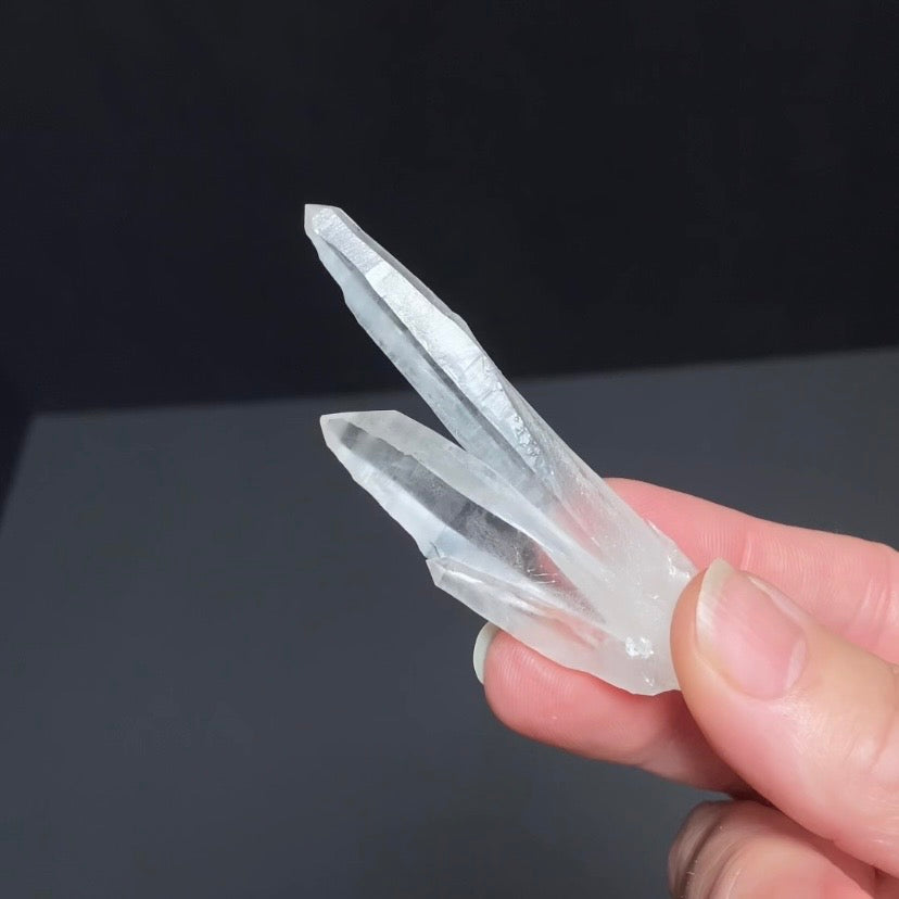 V Shaped Twin Quartz Crystal Cluster