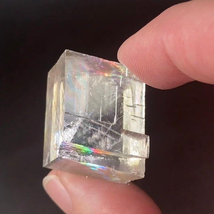 Yellow Rainbow Optical Calcite Specimen from Madagascar
