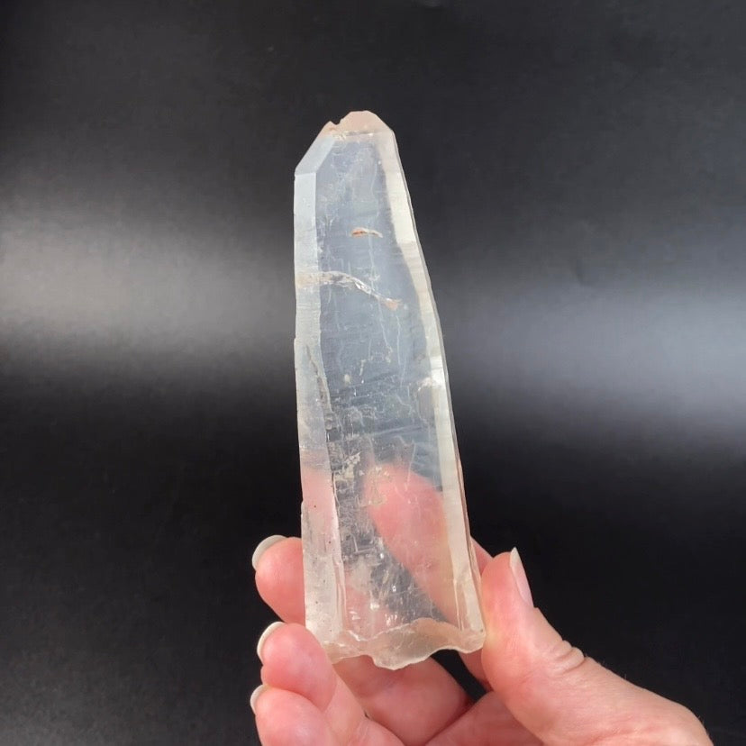 Tabular Quartz Crystal with Unique Surface Markings from Minas Gerais, Brazil