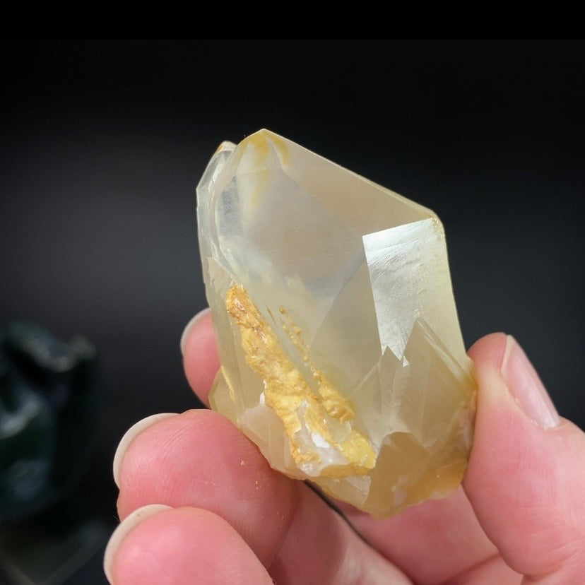Bone Quartz Crystal with Halloysite Inclusions from Balochistan, Pakistan