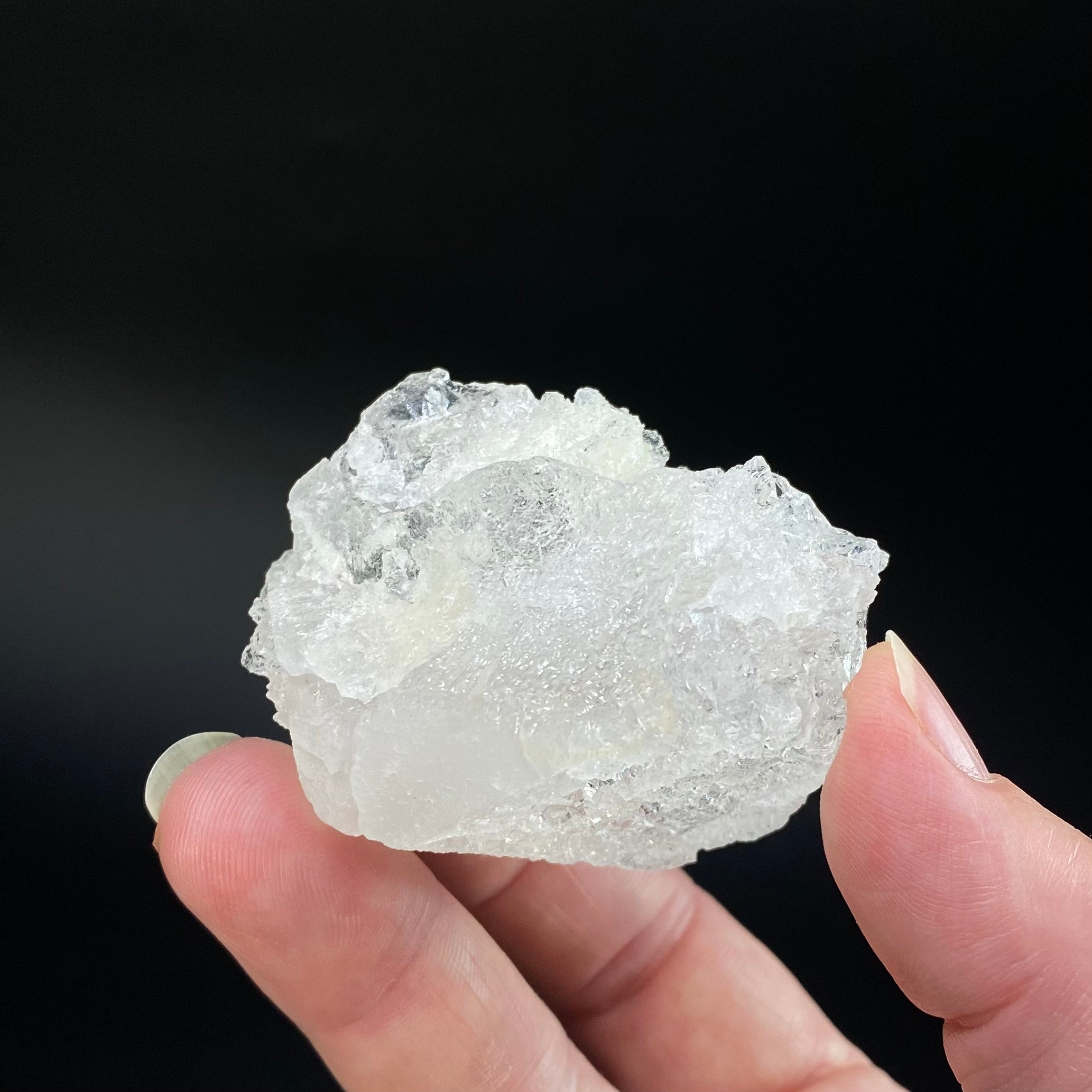 Icy Clear Etched Pollucite Crystal from Laghman, Afghanistan