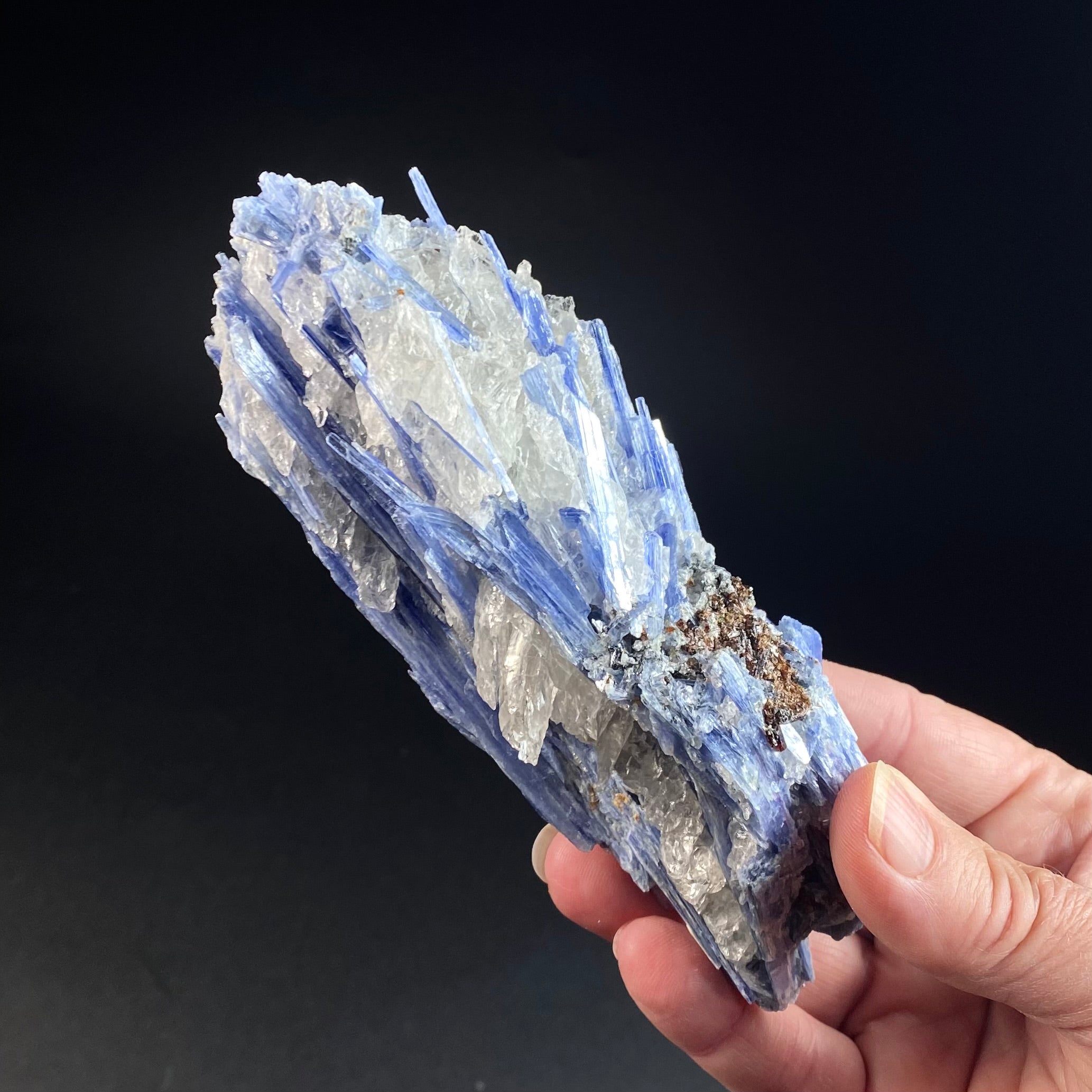 Blue Kyanite and Quartz Specimen from Minas Gerais, Brazil