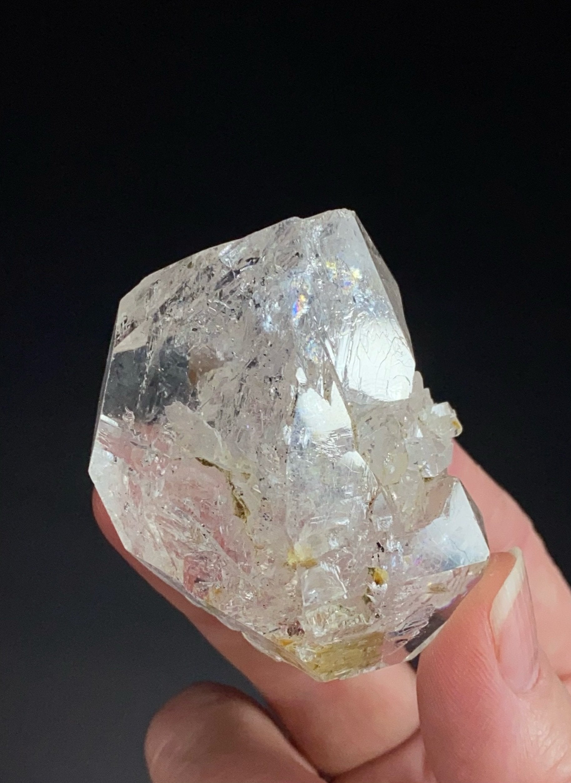 Doubly Terminated "Diamond" Quartz Crystal