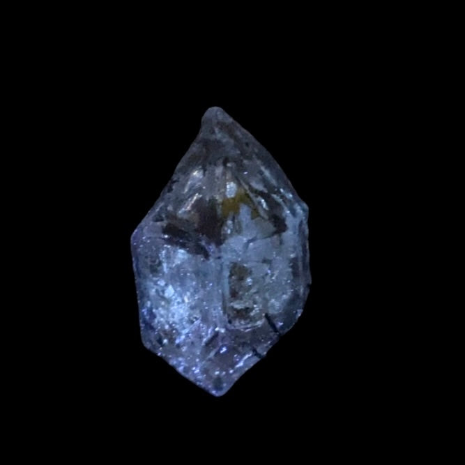 Double Terminated Fenster Quartz Crystal with Fluorescent Inclusions