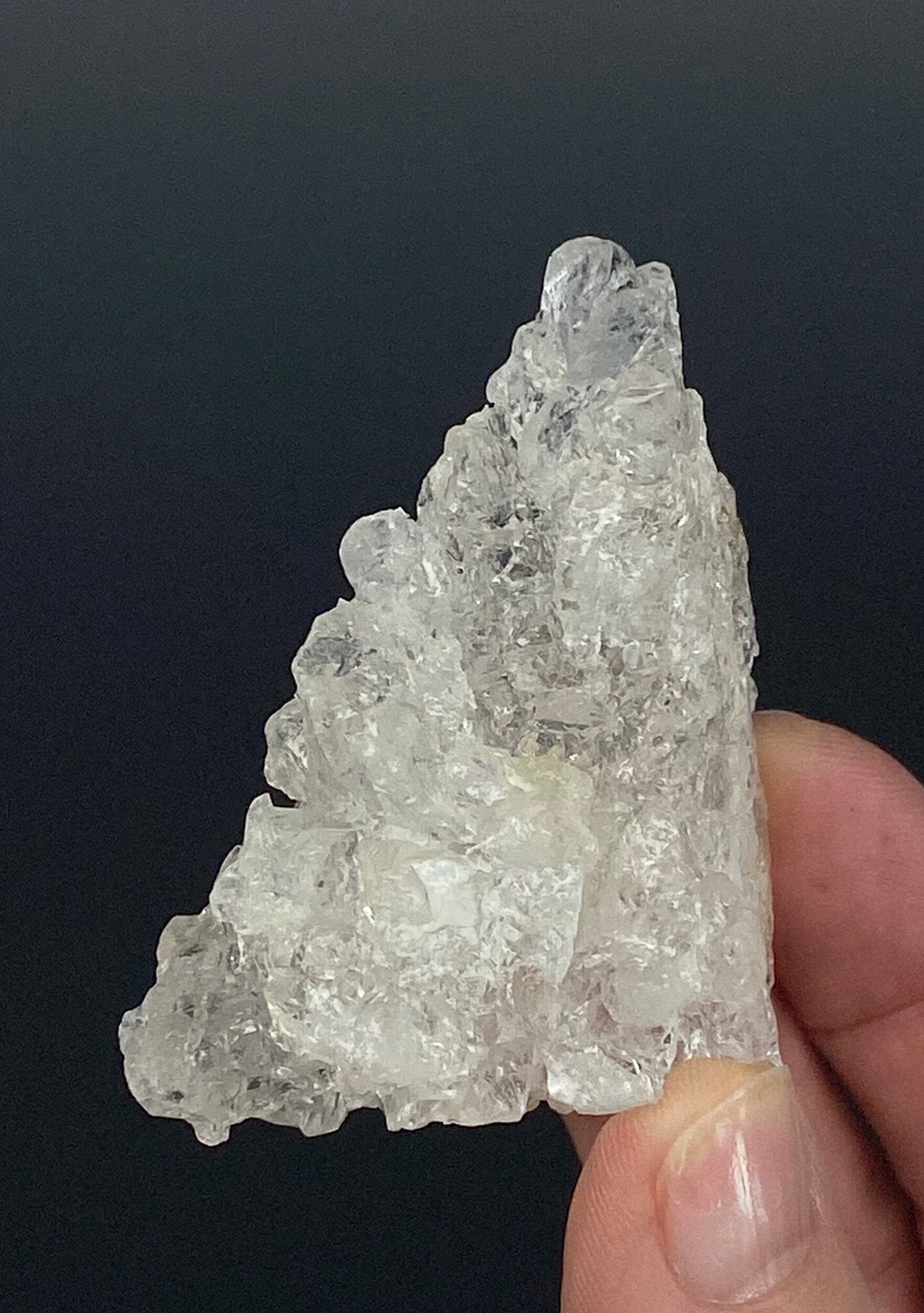 Clear Etched Pollucite Crystal from Afghanistan