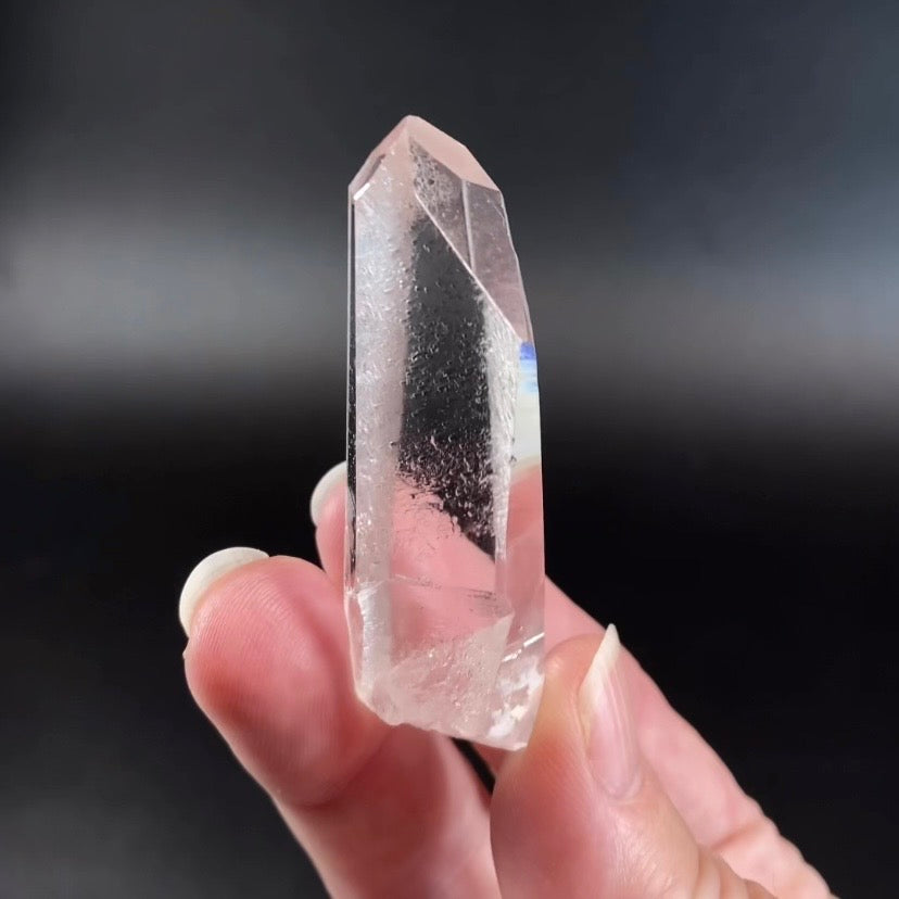 Water Clear Quartz Crystal with Starbrary Markings, Minas Gerais, Brazil