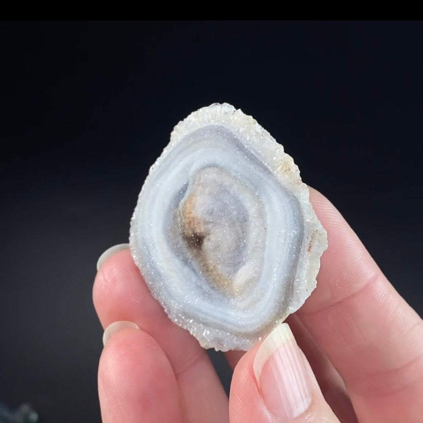 Druzy Chalcedony Concretion from Rio Grande do Sul, Brazil