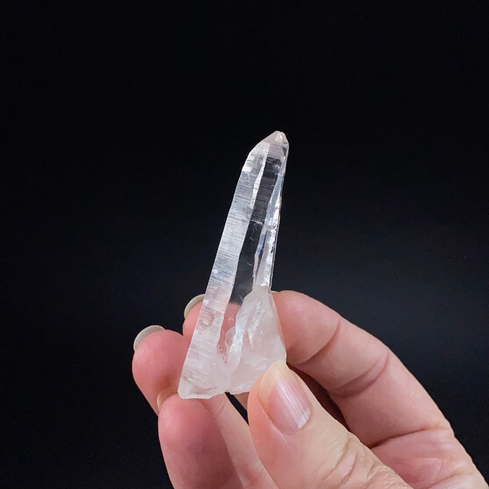 Water Clear Lemurian Quartz Crystal from Santander, Colombia