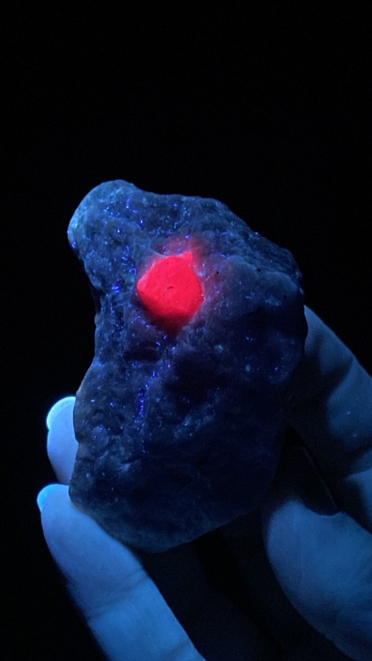 Pseudo Octahedral Natural Ruby Crystal on Marble Matrix, Jegdalek, Afghanistan