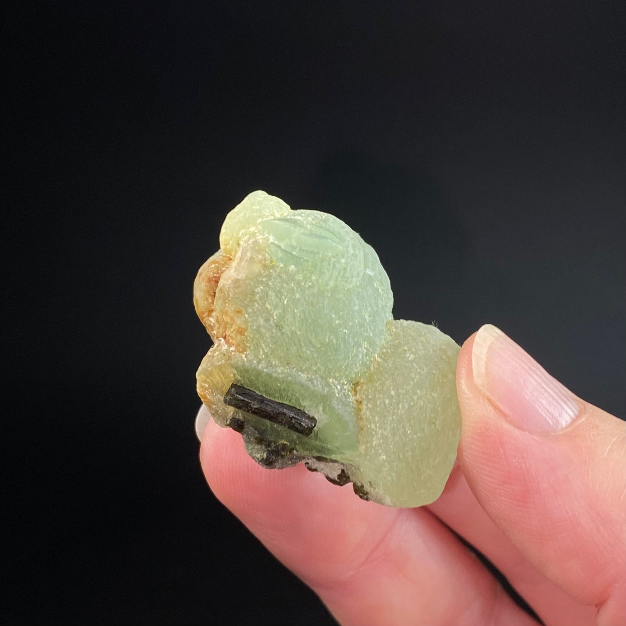 Botryoidal Prehnite Specimen with Epidote, Kayes Region, Mali