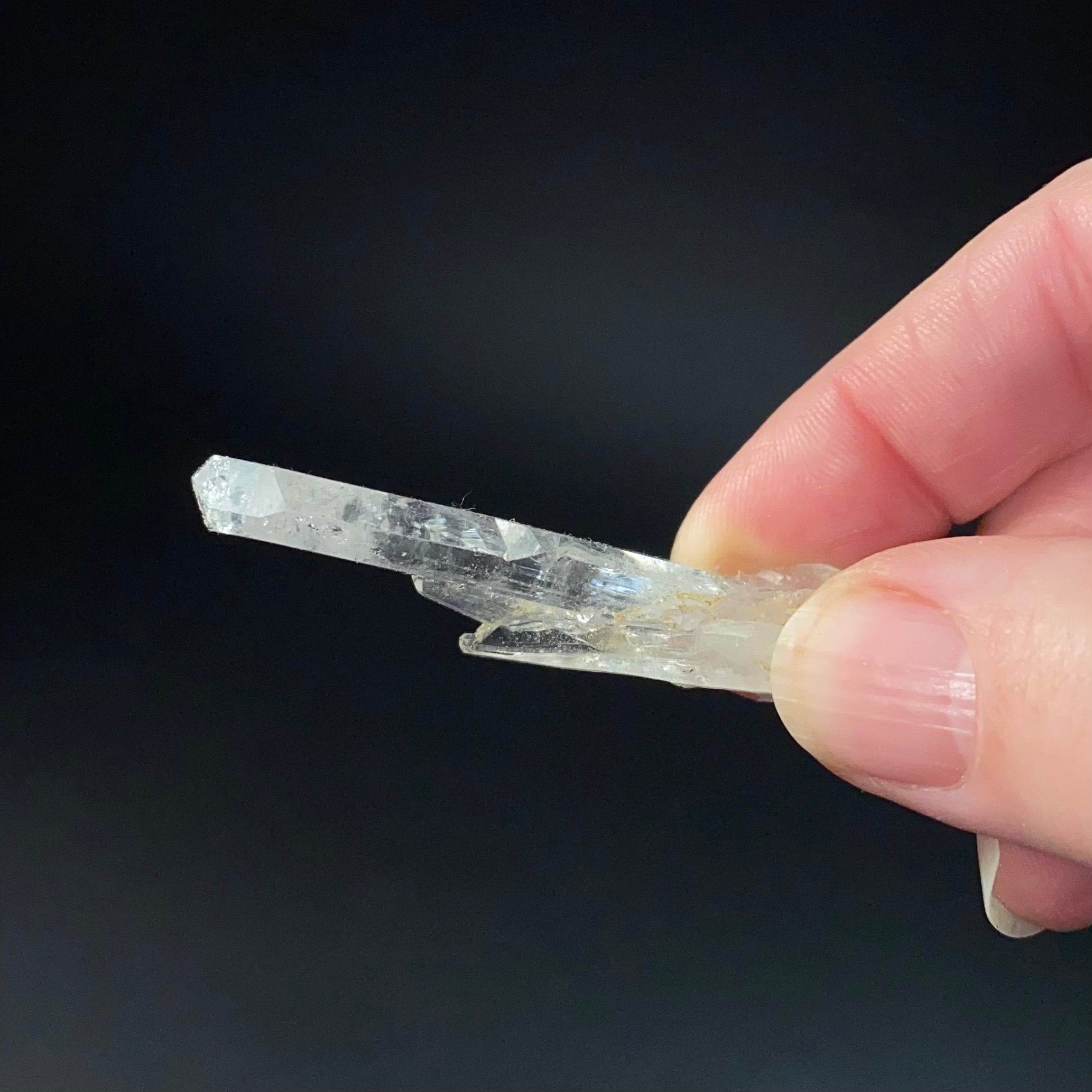 Tabular Faden Quartz Crystal Cluster